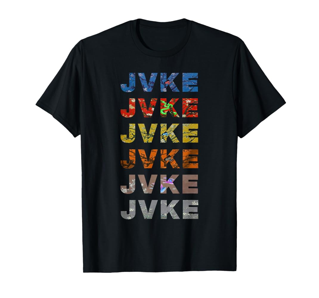 Amazon | Jvke カラフル&バタフライ ヴィンテージ レトロ T